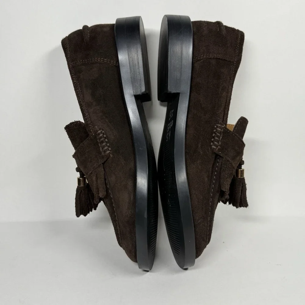 NEW Steve Madden Size 6.5 M‎ Brown Suede Radcliff Tassel Loafer Slip On Shoes - Picture 4 of 10